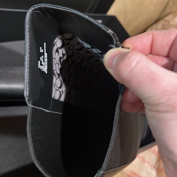 FARRAH WOMENS LEATHER TALL KNEE-HIGH BOOTS - Picture 7 of 9